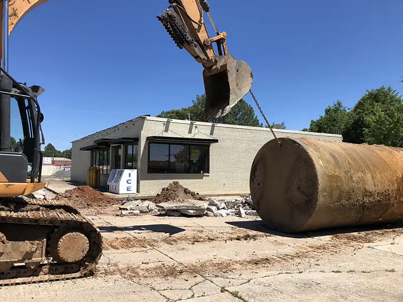 removing underground storage tank